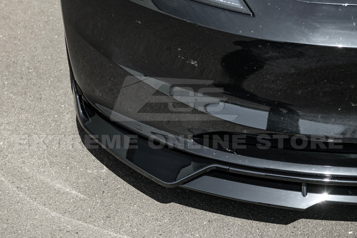 For 2024-Present Tesla Model 3 Performance Style Front Splitter Lip