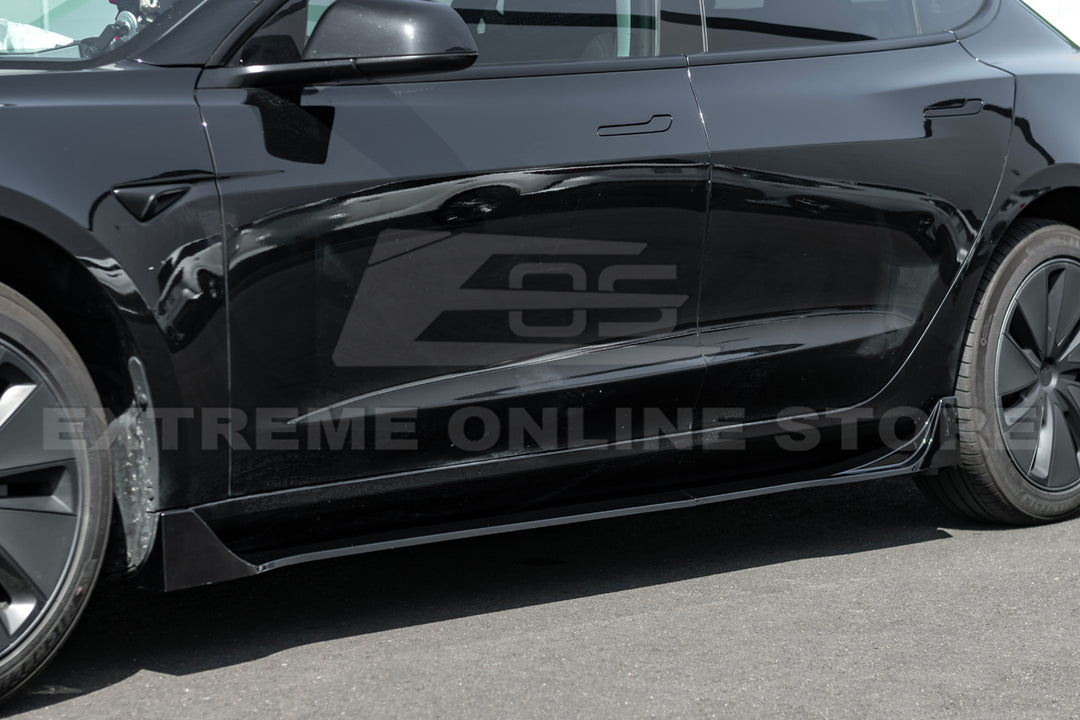 For 2024-Present Tesla Model 3 Performance Style Side Skirts Rockers