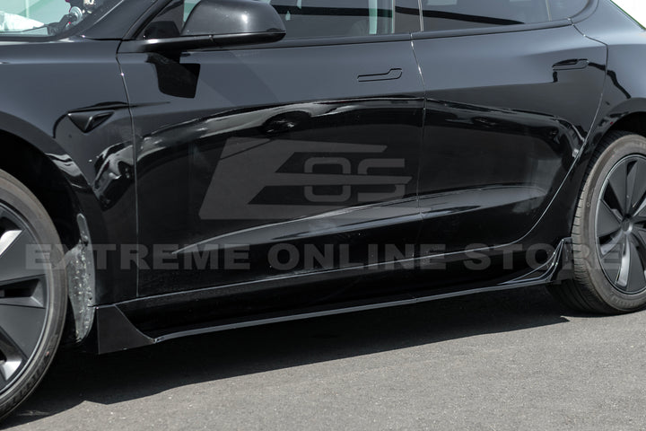 For 2024-Present Tesla Model 3 Performance Style Side Skirts Rockers