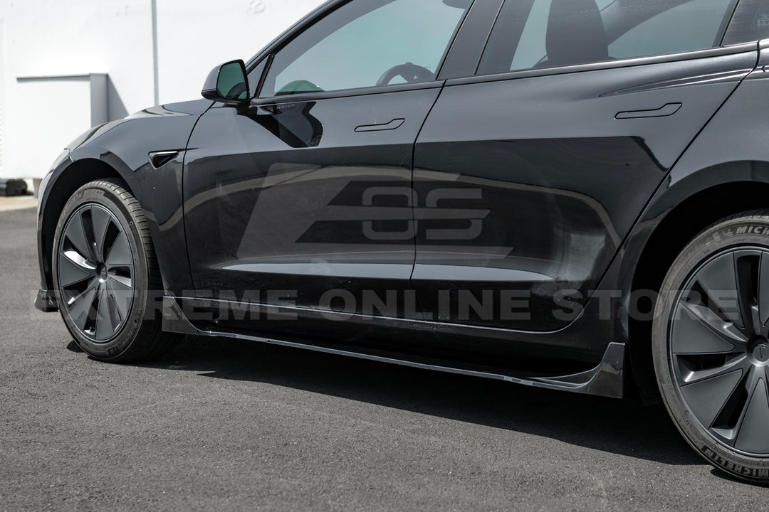 For 2024-Present Tesla Model 3 Performance Style Side Skirts Rockers