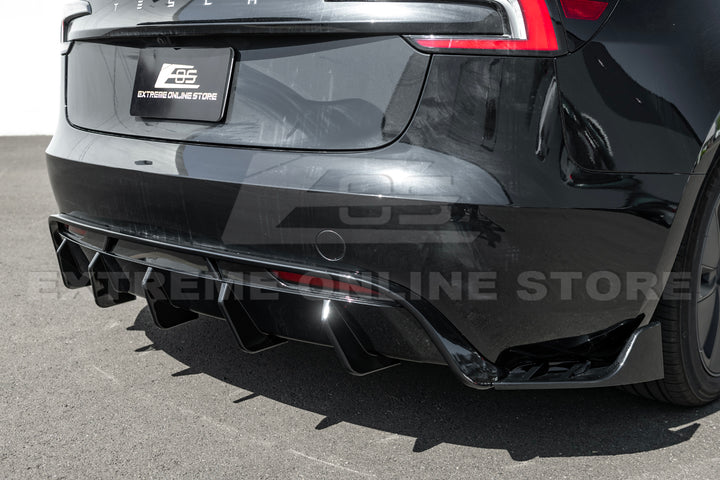 For 2024-Present Tesla Model 3 Performance Style Rear Diffuser Lip