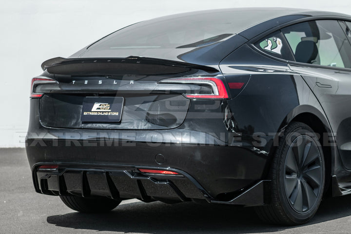 For 2024-Present Tesla Model 3 Track Style Rear Diffuser Lip