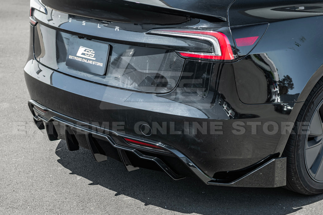 For 2024-Present Tesla Model 3 Track Style Rear Diffuser Lip