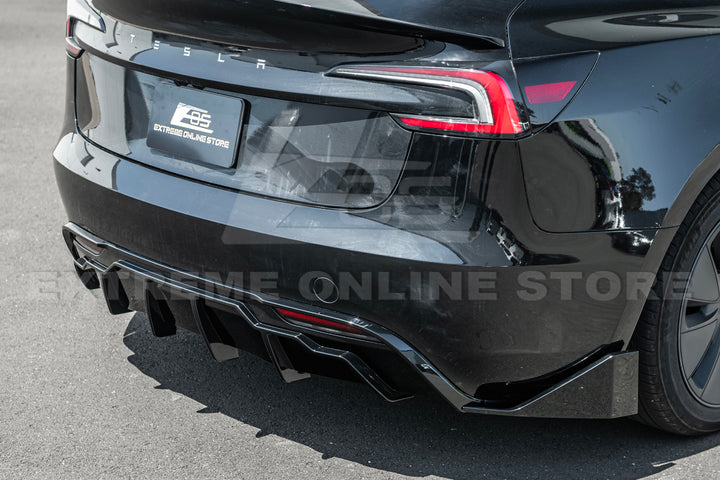 For 2024-Present Tesla Model 3 Track Style Rear Diffuser Lip