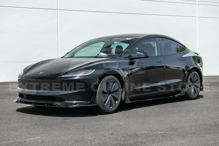For 2024-Present Tesla Model 3 Track Style Front Splitter Lip