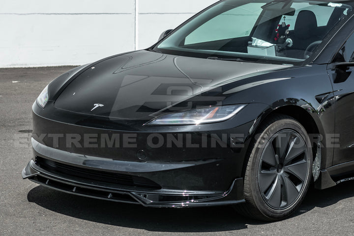 For 2024-Present Tesla Model 3 Track Style Front Splitter Lip
