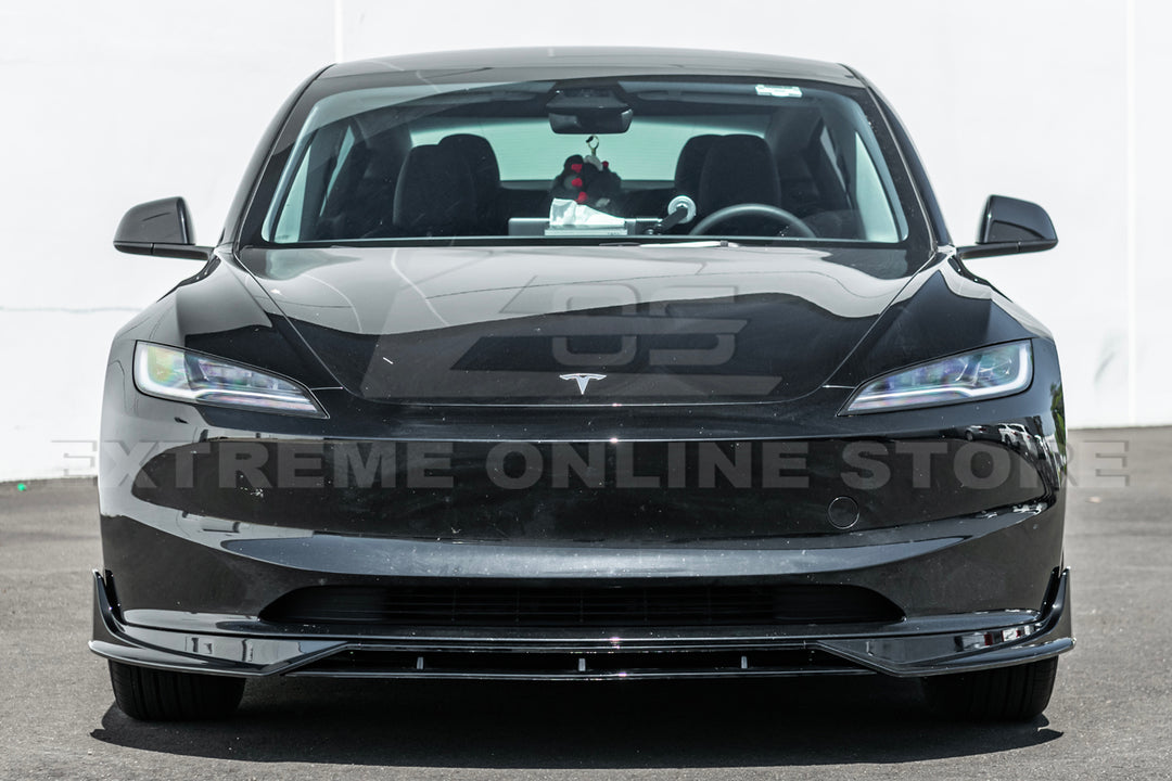 For 2024-Present Tesla Model 3 Track Style Front Splitter Lip