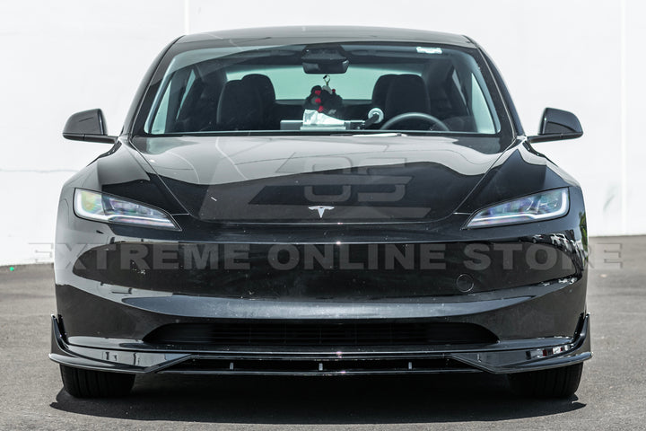 For 2024-Present Tesla Model 3 Track Style Front Splitter Lip