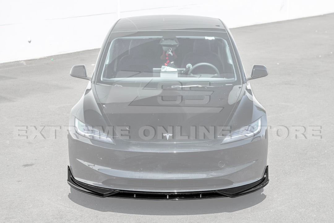 For 2024-Present Tesla Model 3 Track Style Front Splitter Lip