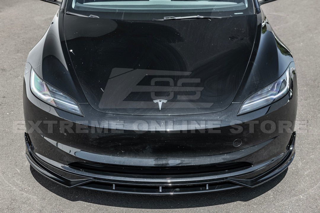 For 2024-Present Tesla Model 3 Track Style Front Splitter Lip