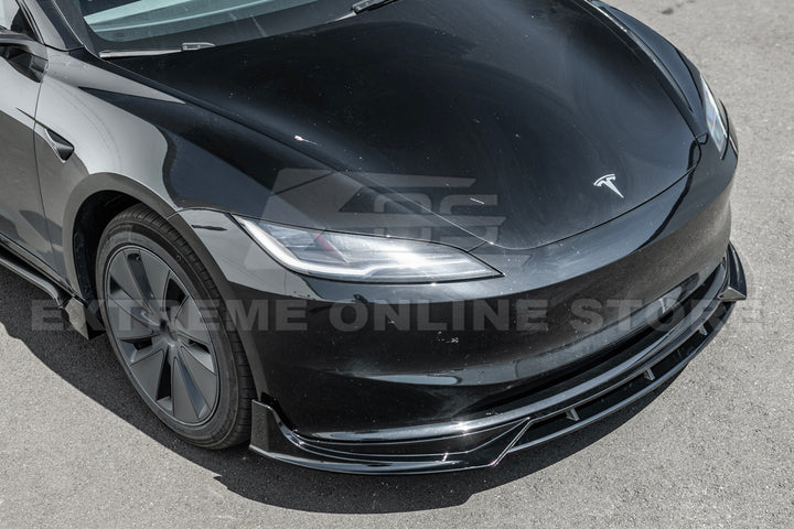 For 2024-Present Tesla Model 3 Track Style Front Splitter Lip