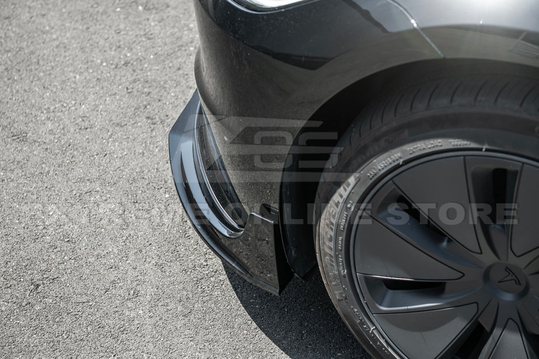 For 2024-Present Tesla Model 3 Track Style Front Splitter Lip