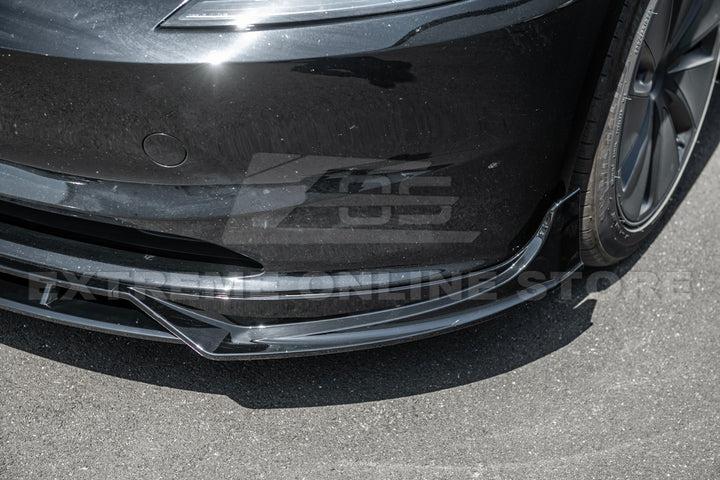 For 2024-Present Tesla Model 3 Track Style Front Splitter Lip