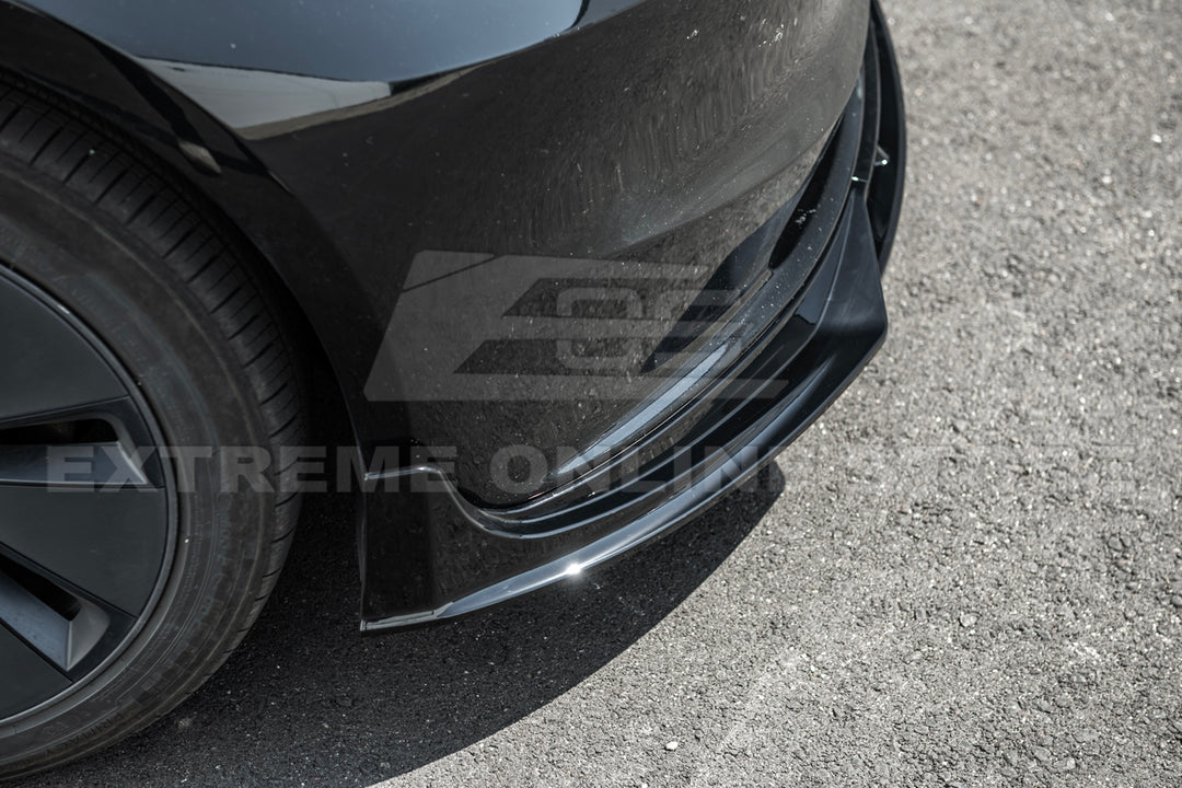 For 2024-Present Tesla Model 3 Track Style Front Splitter Lip