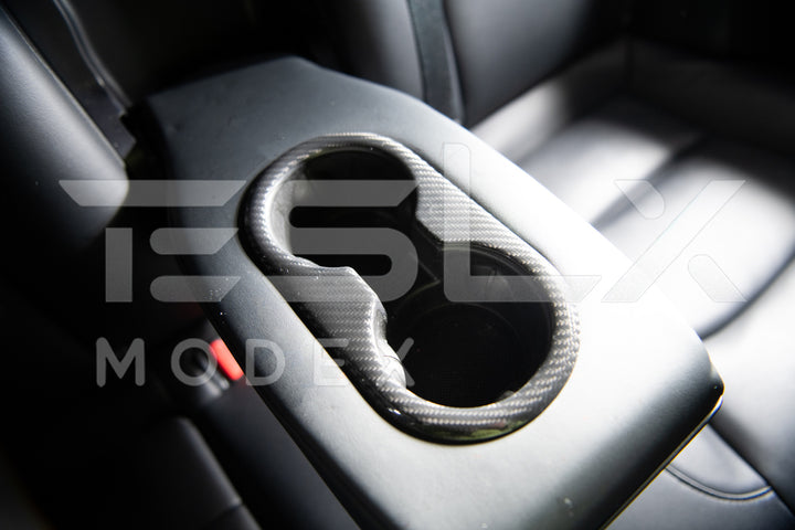 For 2020-2023 Tesla Model 3 Interior Rear Water Cup Frame Cover