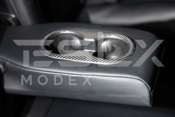 For 2020-2023 Tesla Model 3 Interior Rear Water Cup Frame Cover