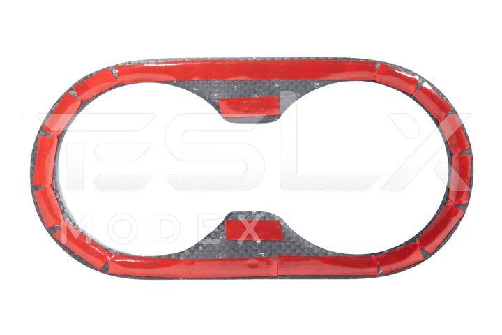 For 2020-2023 Tesla Model 3 Interior Rear Water Cup Frame Cover