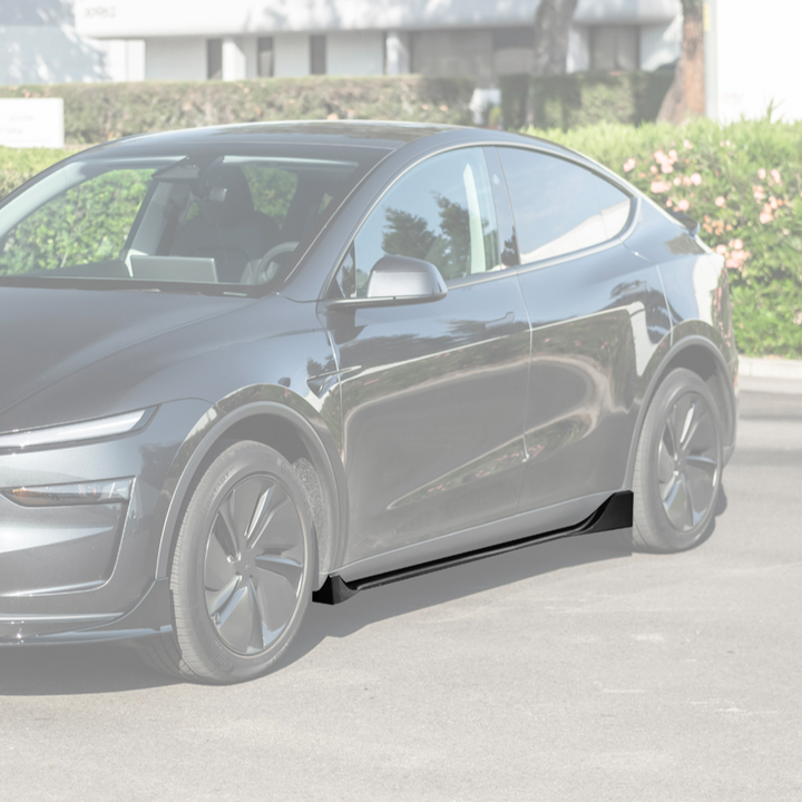 For 2025-Present Tesla Model Y Track Style Side Skirts Rocker Panel Pair