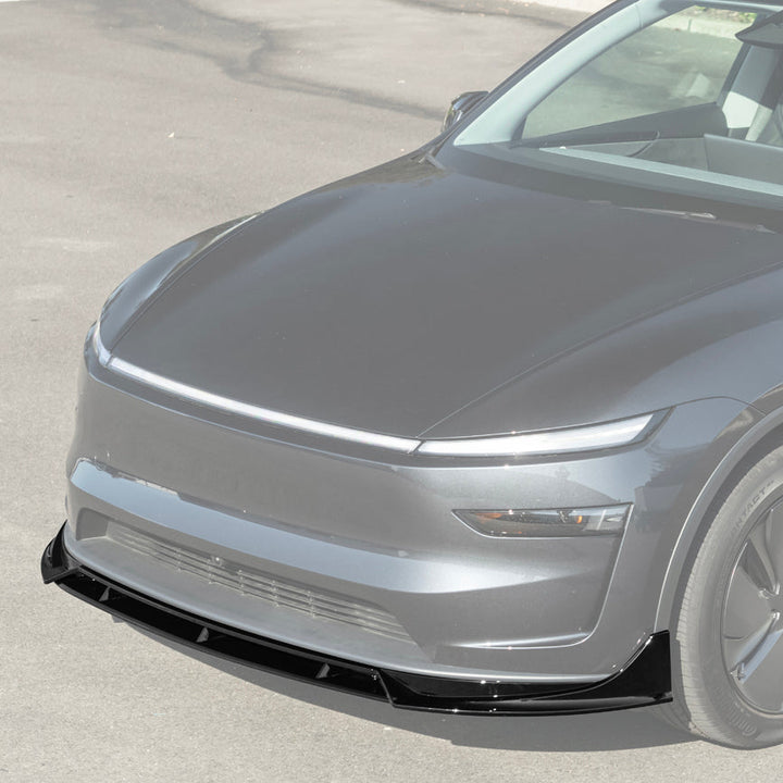 For 2025-Present Tesla Model Y Track Style 4 Pcs Front Bumper Lip Splitter