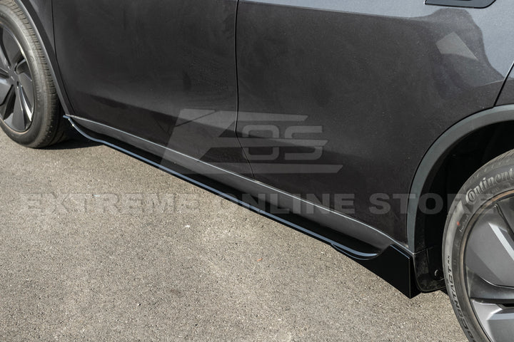 For 2025-Present Tesla Model Y Track Style Side Skirts Rocker Panel Pair