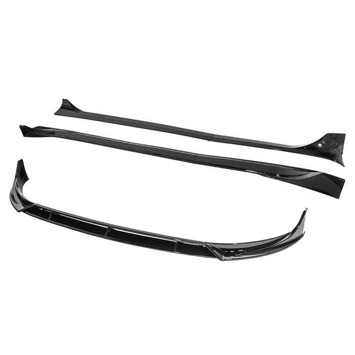 For 2025-Present Tesla Model Y Track Style Front Lip Side Skirts Kit